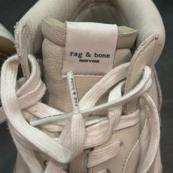 Rag&Bone Retro Court Mid Sneaker - Leather. - Picture 6 of 10